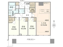 【東京都/中央区晴海】パークタワー晴海 間取り図