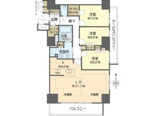 【大阪府/大阪市西区新町】ジオタワー新町 間取り図
