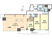 【大阪府/大阪市西区新町】大阪ひびきの街 ザ・サンクタスタワー 間取り図
