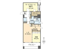 【大阪府/大阪市中央区南船場】リーガル南船場II 間取り図