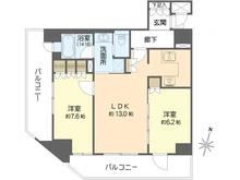 【大阪府/大阪市西区京町堀】リーガル京町堀 間取り図