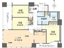 【大阪府/大阪市中央区南船場】クラッシィタワー南船場 間取り図