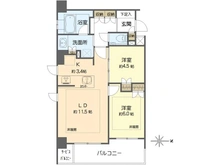 【京都府/京都市中京区夷川通西洞院西入】ライオンズ京都御所南レジデンス 間取り図