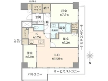 【大阪府/大阪市福島区福島】シエリアタワー大阪福島 間取り図