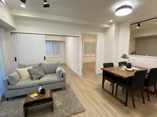 【大阪府/大阪市西区南堀江】ヴィルヌーブ南堀江 リビング・ダイニング