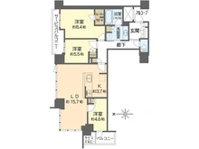 【大阪府/大阪市西区南堀江】シエリアタワー大阪堀江 間取り図