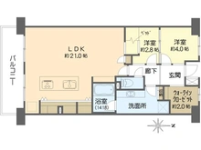 【大阪府/大阪市西区北堀江】ローレルコート堀江公園 間取り図