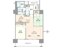 【大阪府/大阪市福島区福島】クレヴィア大阪福島 間取り図