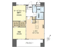 【大阪府/大阪市西淀川区御幣島】グローバル御幣島駅前 間取り図