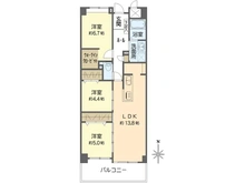 【大阪府/東大阪市若江東町】ライオンズマンション若江東　 弐番館 間取り図