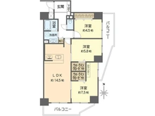 【大阪府/大阪市西区北堀江】ハイネスあみだ池公園 間取り図