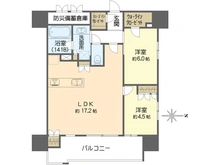 【大阪府/大阪市東成区中本】レ・ジェイド緑橋駅前 間取り図