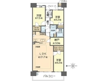 【大阪府/大阪市浪速区湊町】なんばセントラルプラザリバーガーデン C棟 間取り図