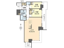 【大阪府/大阪市西区南堀江】シエリアタワー大阪堀江 間取り図