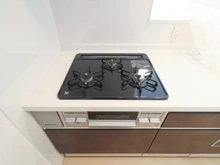 【大阪府/大阪市福島区福島】ペルル梅田シティウエスト キッチン：3口コンロ