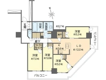 【大阪府/大阪市西区江之子島】阿波座ライズタワーズフラッグ46 間取り図