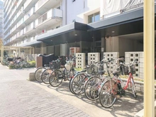 【大阪府/大阪市都島区友渕町】リバーサイドともぶち第1 14号棟 駐輪場