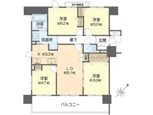 【大阪府/大阪市西淀川区佃】セントラルパレス千船アルテア 間取り図