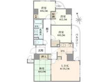 【大阪府/大阪市都島区友渕町】ベルシャトウ都島友渕町II番館 間取り図