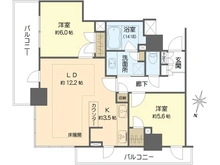 【大阪府/大阪市北区本庄東】アデニウムタワー梅田イーストスクエア 間取り図