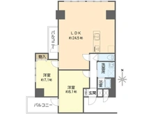 【大阪府/大阪市西区西本町】本町セントラルハイツ 間取り図