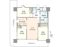 【大阪府/大阪市福島区海老江】グリーンコーポ野田阪神II 間取り図