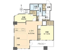 【大阪府/大阪市中央区瓦町】クレヴィアタワー大阪本町 間取り図