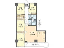 【大阪府/大阪市西区西本町】グランドメゾン靭 間取り図