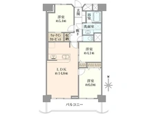 【大阪府/大阪市鶴見区横堤】鶴見緑地コーポ 間取り図