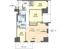 【大阪府/大阪市西区新町】ジオタワー新町 間取り図