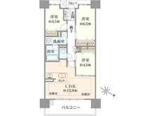 【大阪府/大阪市此花区春日出南】ハルモシティ 間取り図
