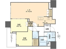【大阪府/大阪市中央区安土町】シティタワー大阪本町 間取り図