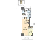 【大阪府/大阪市中央区松屋町住吉】ブランズ大阪松屋町 間取り図