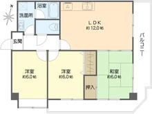 【大阪府/大阪市西区千代崎】エスポアール千代崎 間取り図