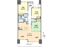 【大阪府/大阪市中央区高津】シャリエ日本橋高津 間取り図