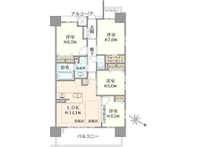 【大阪府/大阪市此花区春日出南】ハルモシティ 間取り図