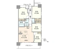 【大阪府/大阪市此花区春日出南】ハルモシティ 間取り図