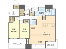 【大阪府/大阪市北区本庄西】シティタワー梅田東 間取り図