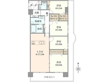 【大阪府/大阪市鶴見区今津南】ファミール鶴見 間取り図
