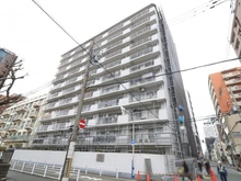 【大阪府/大阪市福島区福島】西梅田ダイヤモンドマンション 外観：大規模修繕工事中