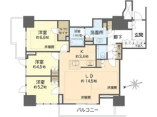【大阪府/大阪市北区豊崎】プラウドタワー梅田豊崎 間取り図