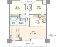 【大阪府/大阪市福島区海老江】セイワパレス福島セントラルガーデン 間取り図