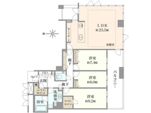 【大阪府/大阪市北区大淀南】ローレルタワーサンクタス梅田 間取り図