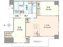 【大阪府/大阪市中央区安土町】エステムプラザ本町クロス 間取り図