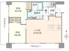【大阪府/大阪市中央区瓦屋町】ライオンズマンション松屋町 間取り図