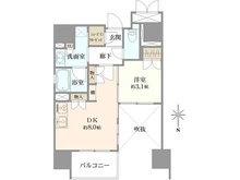 【大阪府/大阪市中央区内淡路町】ソルティア大手前 間取り図