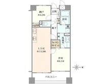 【大阪府/大阪市中央区松屋町】東急ドエル・アルス松屋町 間取り図