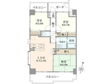 【大阪府/大阪市福島区野田】ベル・アーバニティ野田 間取り図