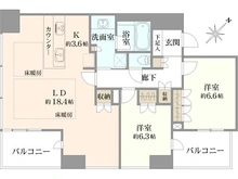 【大阪府/大阪市福島区福島】クレヴィアタワー中之島 間取り図