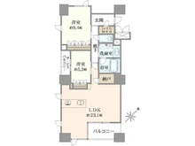 【大阪府/大阪市福島区福島】ユニハイム中之島堂島川タワーレジデンス 間取り図